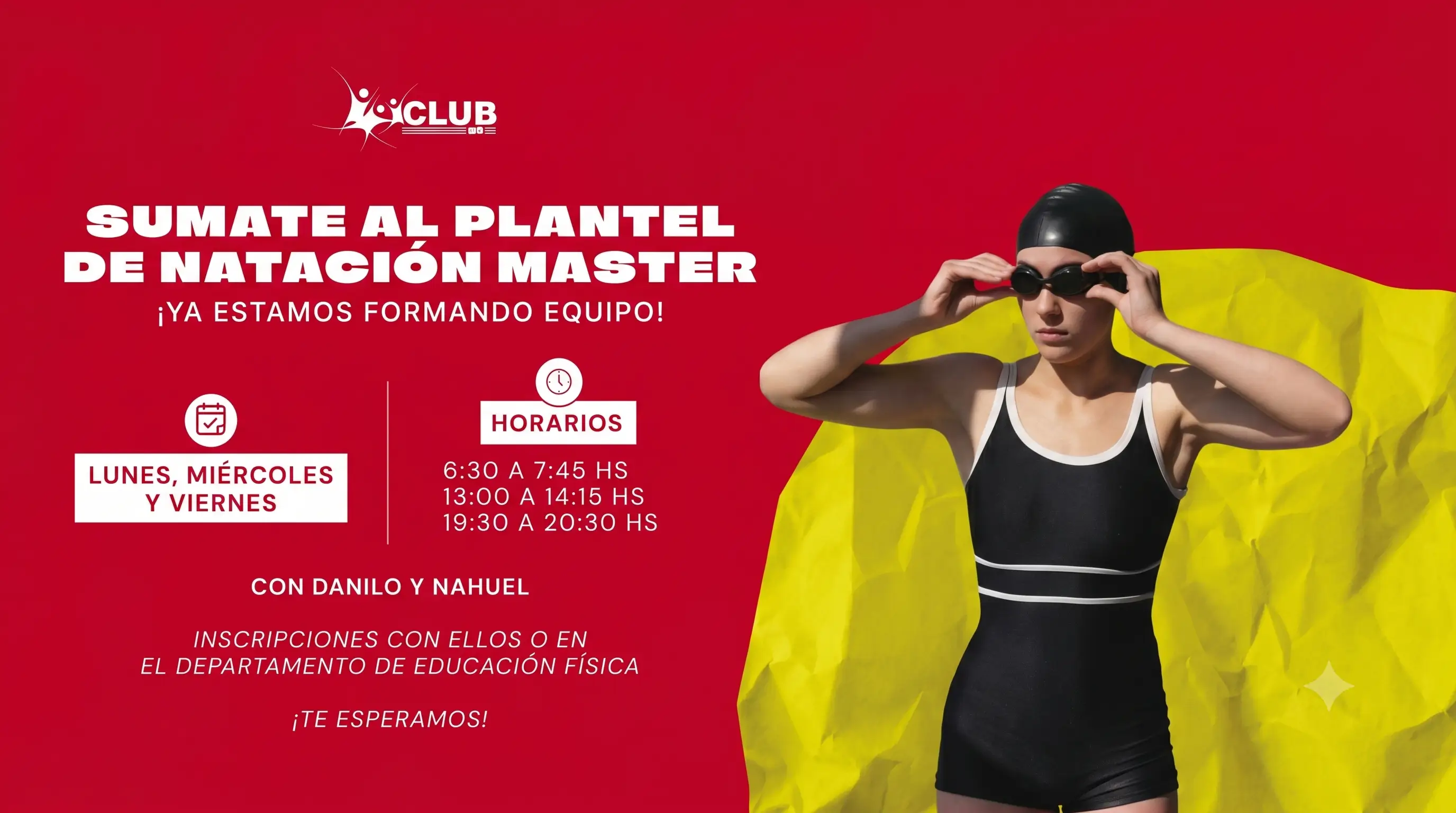 Sumate al Plantel de Natación Master