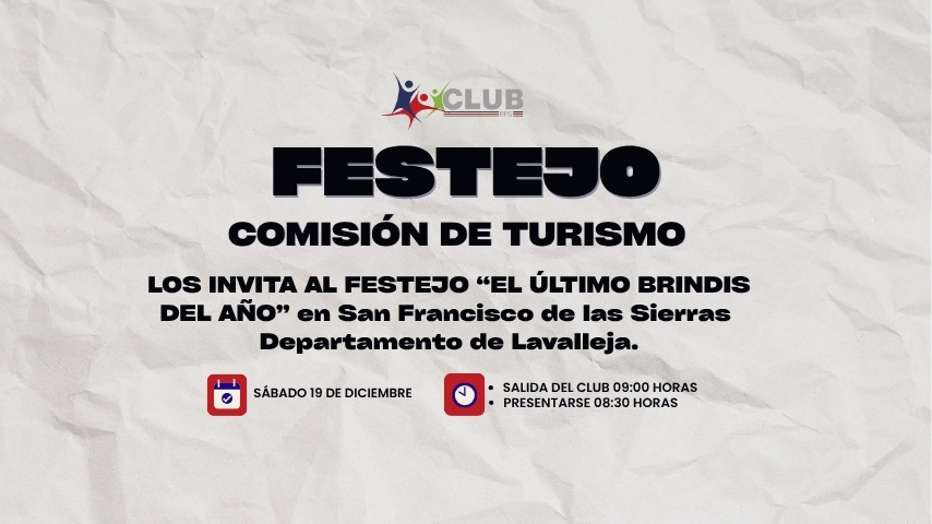 FESTEJO “EL ÚLTIMO BRINDIS DEL AÑO”