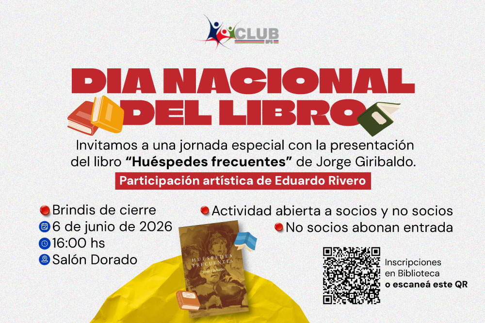 EVENTO DÍA NACIONAL DEL LIBRO con socios adultos. 